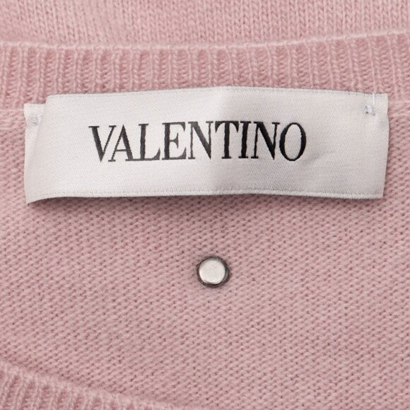 NWT VALENTINO GARAVANI Virgin Wool & Cashmere Rockstud Sweater IT42/US6/M - Picture 5 of 9